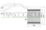 FD424H001 Výměník tepla, vnitřní vytápění PrascoSelection PRASCO