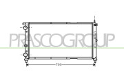 FT132R006 Chladič, chlazení motoru PrascoSelection PRASCO