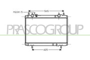 FT137R009 Chladič, chlazení motoru PrascoSelection PRASCO