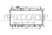 HD828R004 Chladič, chlazení motoru PrascoSelection PRASCO