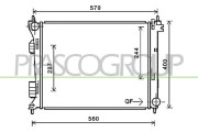HN202R004 Chladič, chlazení motoru PrascoSelection PRASCO