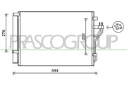 HN804C002 Kondenzátor, klimatizace PrascoSelection PRASCO