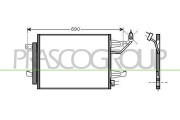 MB324C002 Kondenzátor, klimatizace PrascoSelection PRASCO