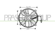 ME025F004 Větrák, chlazení motoru PrascoSelection PRASCO
