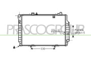ME025R008 Chladič, chlazení motoru PrascoSelection PRASCO