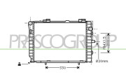 ME025R010 Chladič, chlazení motoru PrascoSelection PRASCO