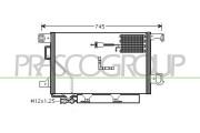 ME028C002 Kondenzátor, klimatizace PrascoSelection PRASCO