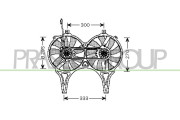 ME035F003 Větrák, chlazení motoru PrascoSelection PRASCO