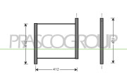 ME302R001 Chladič, chlazení motoru PrascoSelection PRASCO