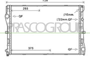 ME442R001 Chladič, chlazení motoru PrascoSelection PRASCO