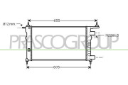OP028R006 Chladič, chlazení motoru PrascoSelection PRASCO