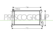 OP304R003 Chladič, chlazení motoru PrascoSelection PRASCO