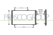 PG009C002 Kondenzátor, klimatizace PrascoSelection PRASCO