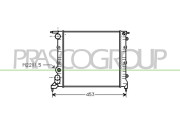 RN023R007 Chladič, chlazení motoru PrascoSelection PRASCO