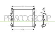 RN322R011 Chladič, chlazení motoru PrascoSelection PRASCO
