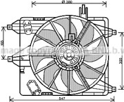 RT7544 PRASCO ventilátor chladenia motora RT7544 PRASCO