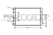 SK320R002 Chladič, chlazení motoru PrascoSelection PRASCO