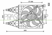 ST033F003 Větrák, chlazení motoru PrascoSelection PRASCO