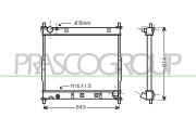 SY810R001 Chladič, chlazení motoru PrascoSelection PRASCO