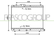 SZ034R004 Chladič, chlazení motoru PrascoSelection PRASCO