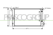 TY090R009 Chladič, chlazení motoru PrascoSelection PRASCO