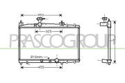 TY320R005 Chladič, chlazení motoru PrascoSelection PRASCO