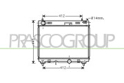TY325R002 Chladič, chlazení motoru PrascoSelection PRASCO