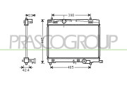 TY325R005 Chladič, chlazení motoru PrascoSelection PRASCO