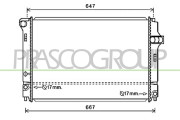 TY328R002 Chladič, chlazení motoru PrascoSelection PRASCO