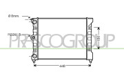 VG012R004 Chladič, chlazení motoru PrascoSelection PRASCO
