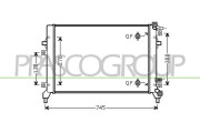 VG809R007 Chladič, chlazení motoru PrascoSelection PRASCO