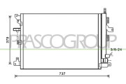 VV710C001 Kondenzátor, klimatizace PrascoSelection PRASCO