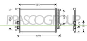 AA080C003 Kondenzátor, klimatizace PrascoSelection PRASCO