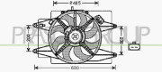 AA640F003 PRASCO ventilátor chladenia motora AA640F003 PRASCO
