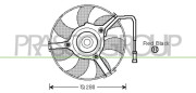 AD017F001 Větrák, chlazení motoru PrascoSelection PRASCO