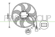 AD022F003 PRASCO ventilátor chladenia motora AD022F003 PRASCO