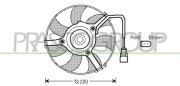 AD032F004 PRASCO ventilátor chladenia motora AD032F004 PRASCO