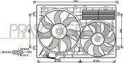 AD202F001 Větrák, chlazení motoru PrascoSelection PRASCO