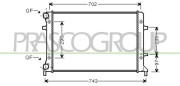 AD202R003 Chladič, chlazení motoru PrascoSelection PRASCO