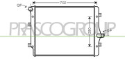 AD202R008 PRASCO chladič motora AD202R008 PRASCO
