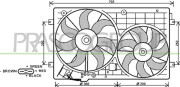 AD320F002 PRASCO ventilátor chladenia motora AD320F002 PRASCO