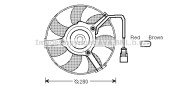 AI7516 PRASCO ventilátor chladenia motora AI7516 PRASCO