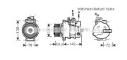 AIK334 Kompresor, klimatizace PRASCO