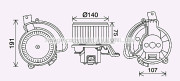 AL8154 Elektromotor, vnitřní ventilátor PRASCO