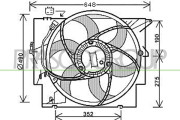 BM120F001 PRASCO ventilátor chladenia motora BM120F001 PRASCO