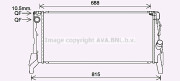 BW2569 Chladič, chlazení motoru PRASCO