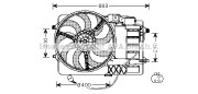 BW7516 PRASCO ventilátor chladenia motora BW7516 PRASCO