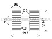 BW8483 PRASCO elektromotor vnútorného ventilátora BW8483 PRASCO