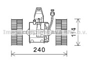 BW8491 PRASCO elektromotor vnútorného ventilátora BW8491 PRASCO