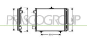 CI304C001 PRASCO kondenzátor klimatizácie CI304C001 PRASCO